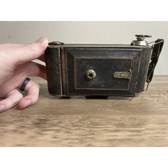 Stelo 6x9 Folding Camera W/ 105mm F4.5 Weltar Lens Antique Germany For Parts VTG - Picture 3 of 12